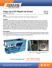 Tech Tip-958: Proper Use of ATC Magnet and Vacuum